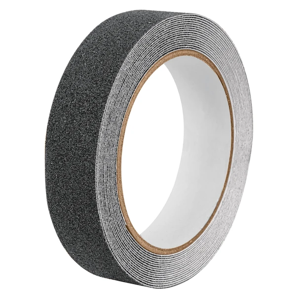 Cinta Antideslizante 25mm x 5mts Negra Truper   12542