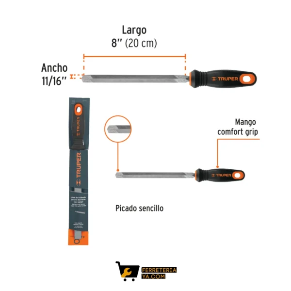 Lima Triangulo Pesado 8" Truper 15308