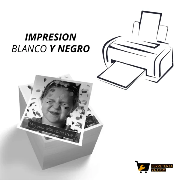 Impresion Blanco / Negro