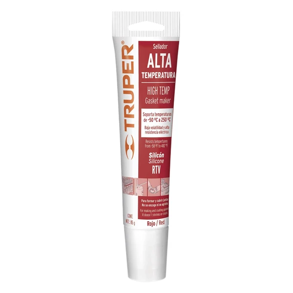 Silicona Roja 85g Alta Temperatura Truper  17566