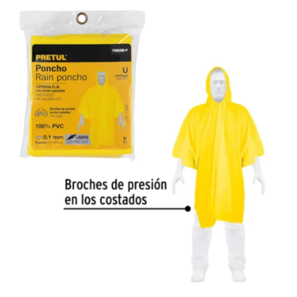 Poncho Impermeable Lijero Pretul   21541