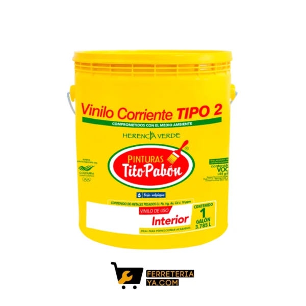 Vinilo Tipo 2   1/4 Blanco Corriente Tito Pabon