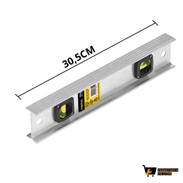 Nivel de 12" cuerpo de aluminio, Pretul 22454