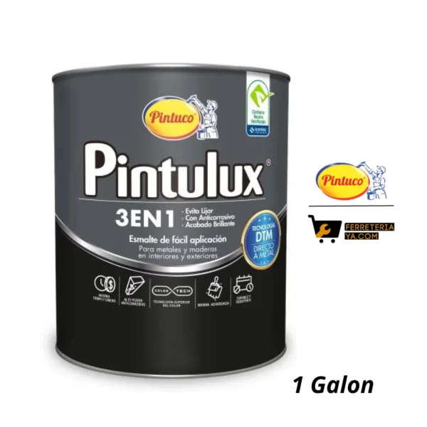 Esmalte Pintulux Blanco 3 en 1 Galon