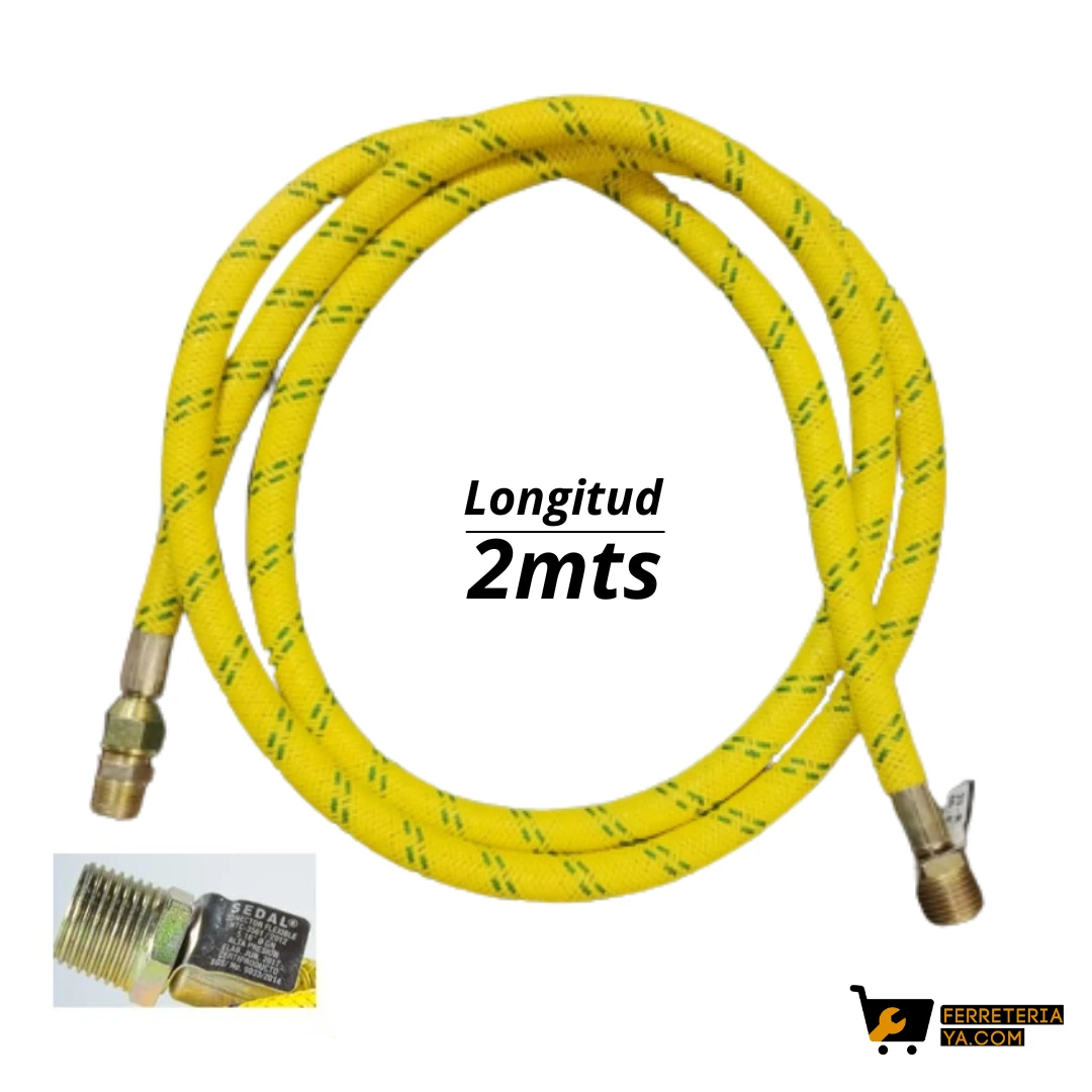 Manguera para Gas 3/8 x 2 Mts