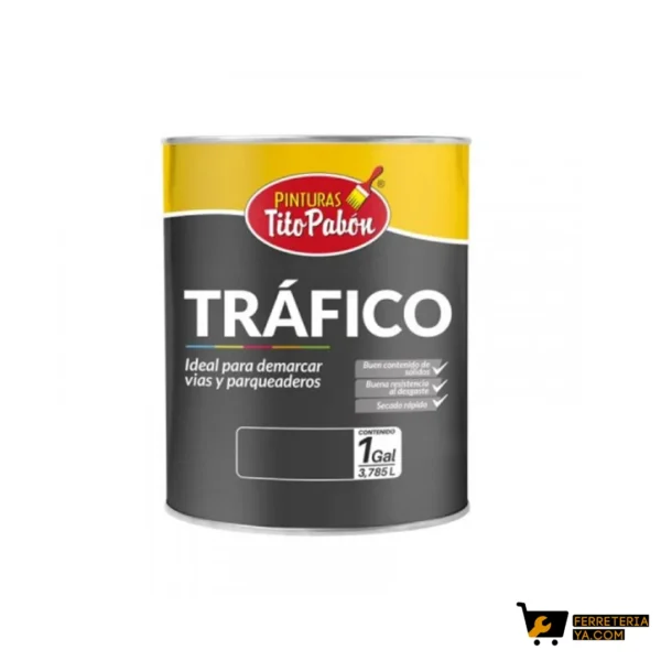 Pintura Alto Trafico Amarillo Galon Tito Pabon