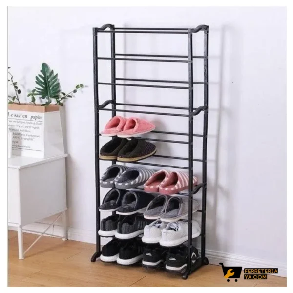Organizador de Zapatos 10 Niveles Negro