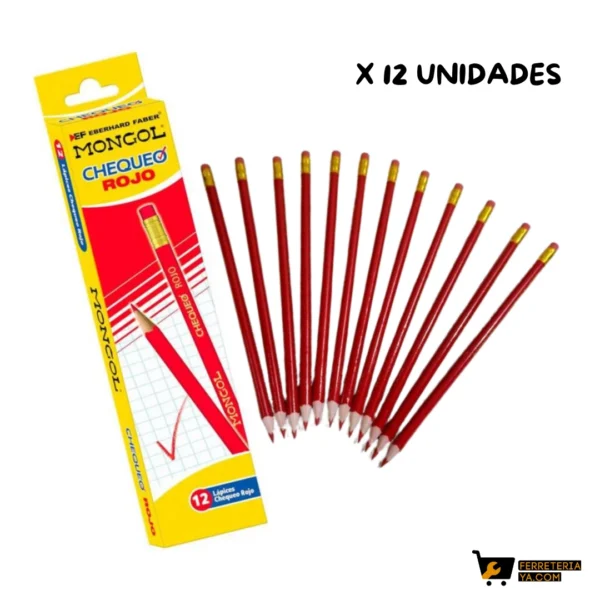 Lapiz Rojo x 12 unidades