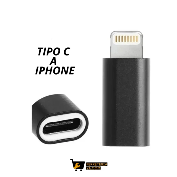Adaptador Tipo C Hembra a Iphone Macho