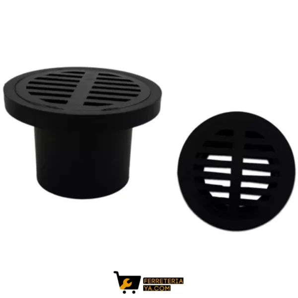 Rejilla Plastica Negra con Sosco 3x1"1/2