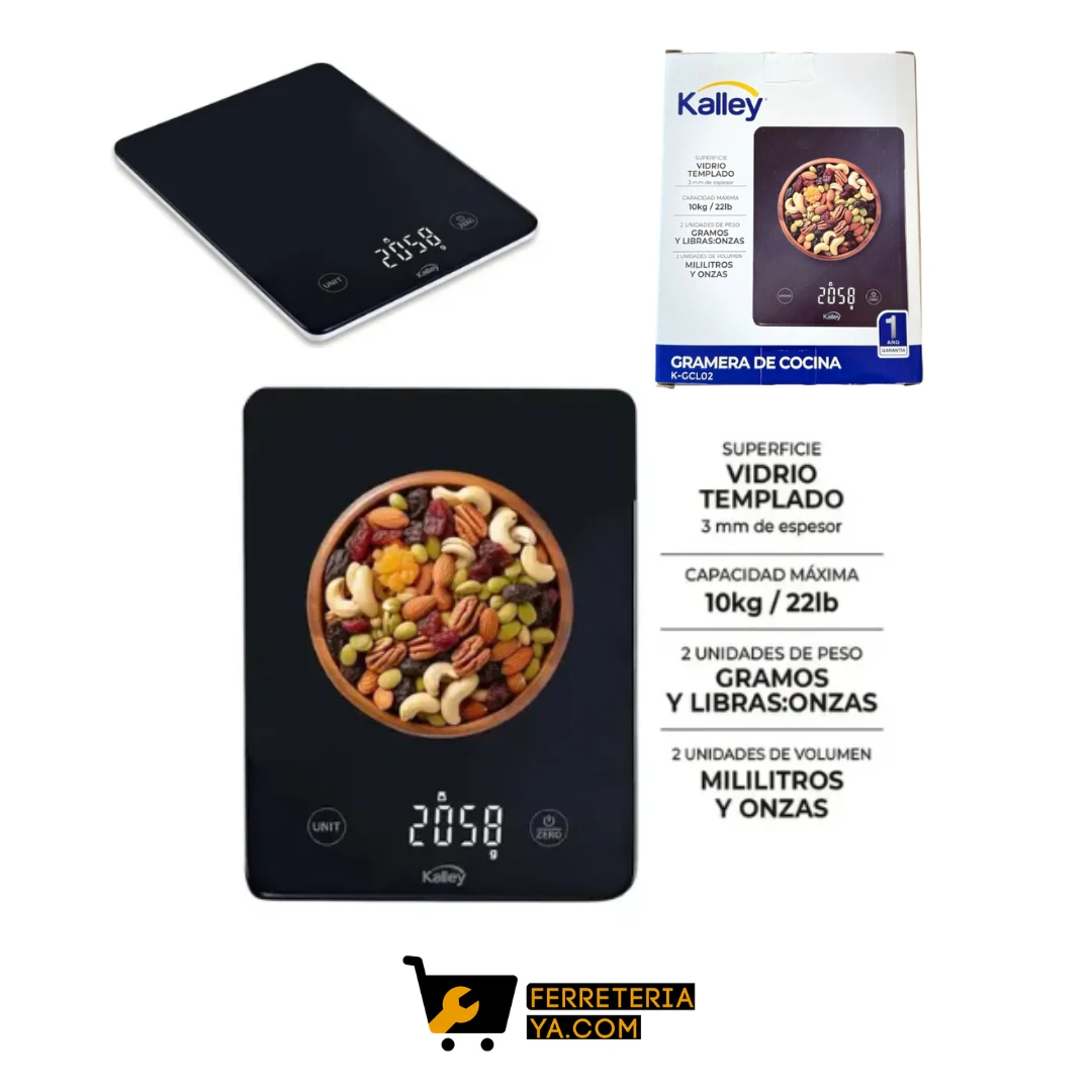 Gramera De Cocina Digital 10kg KALLEY