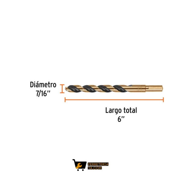 Broca Acero 7/16 Truper 11158