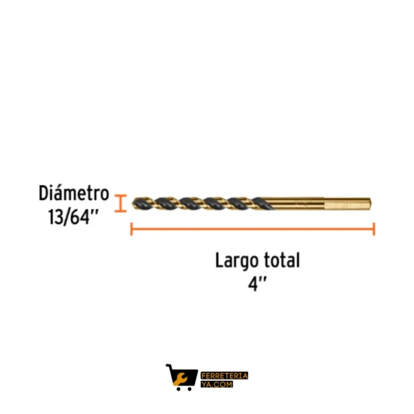 Broca Acero 13/64 Truper 11128