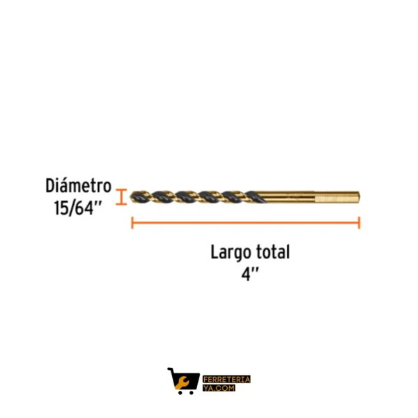 Broca Acero 15/64 Truper 11132