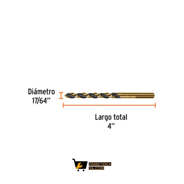 Broca Acero 17/64 Truper 11136