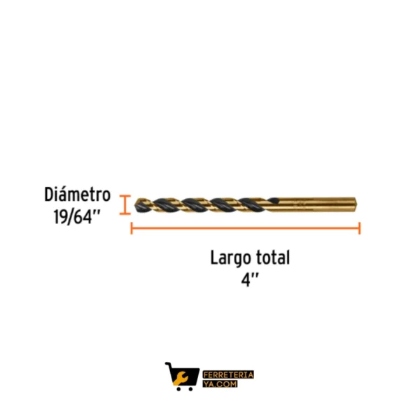 Broca Acero 19/64 Truper 11140