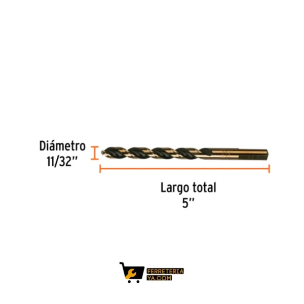 Broca Acero 11/32 Truper 11146