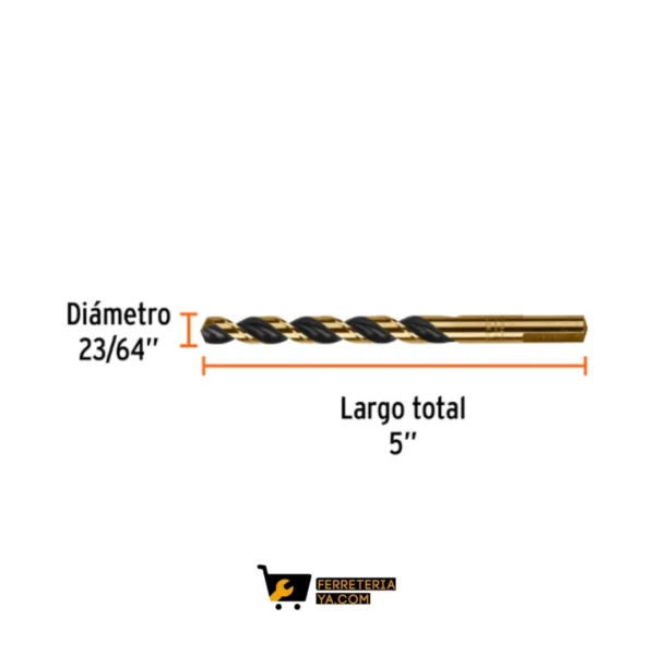 Broca Acero 25/64 Truper 11148