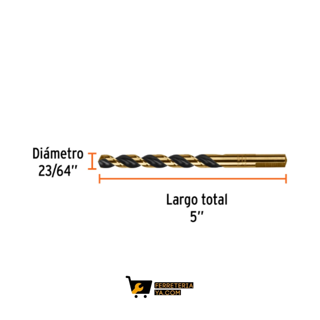 Broca Acero 25/64 Truper 11148