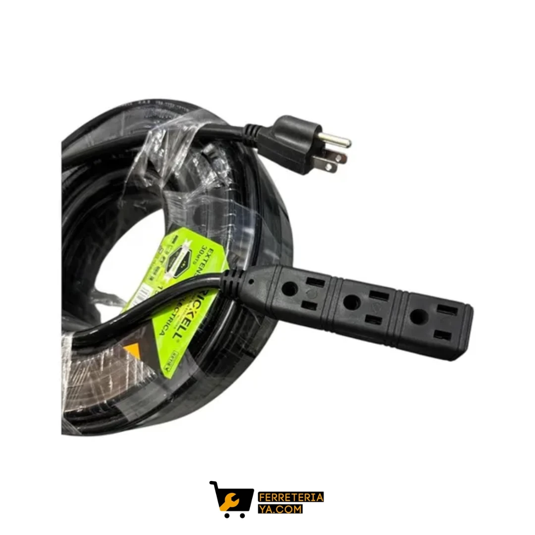 EXTENSIÓN POLO NEGRA 30MTS