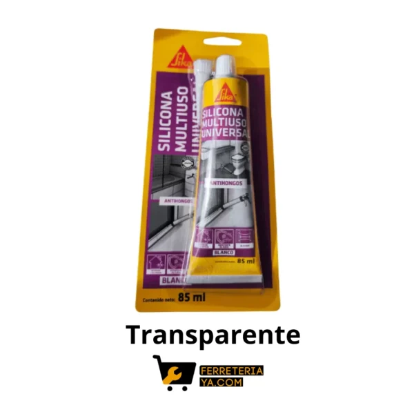 Silicona Multiuso Universal Transparente Sika 85ml