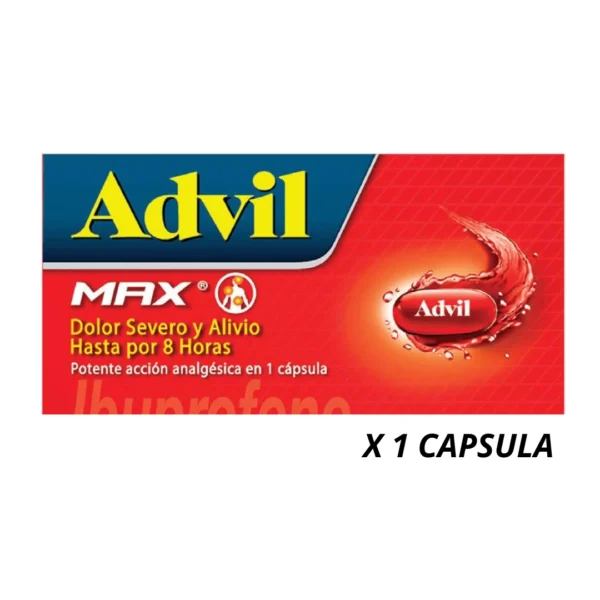 Advil Max Cápsula Líquida 400Mg X 1 Unidad
