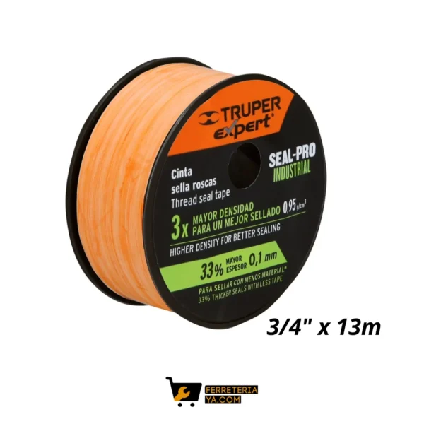 Teflon 3/4" x 13m pro industrial Truper 12517