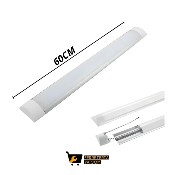 Lampara Led Extraplana 60cm Blanca