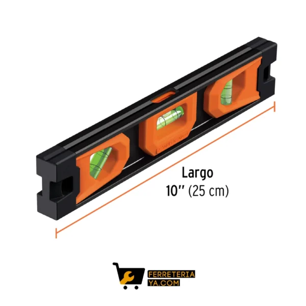Nivel torpedo magnético de 10" con cuerpo de aluminio,EXPERT 17054