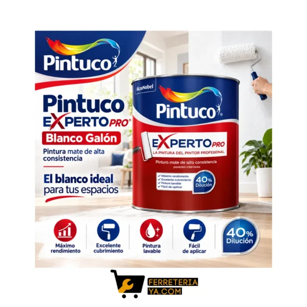 Vinilo Experto Pro Blanco Galon