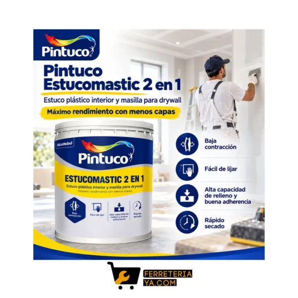 Estucomastic Blanco Galon Pintuco