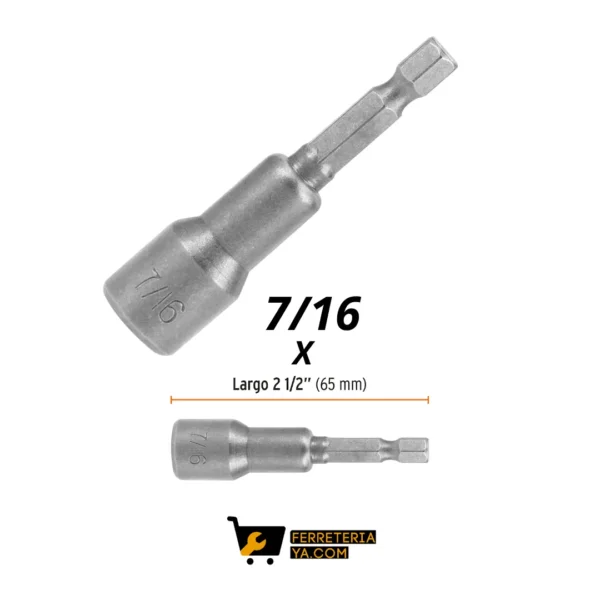 Copa Magnetica 7/16 X 2"1/2 Para Taladro Truper   12943