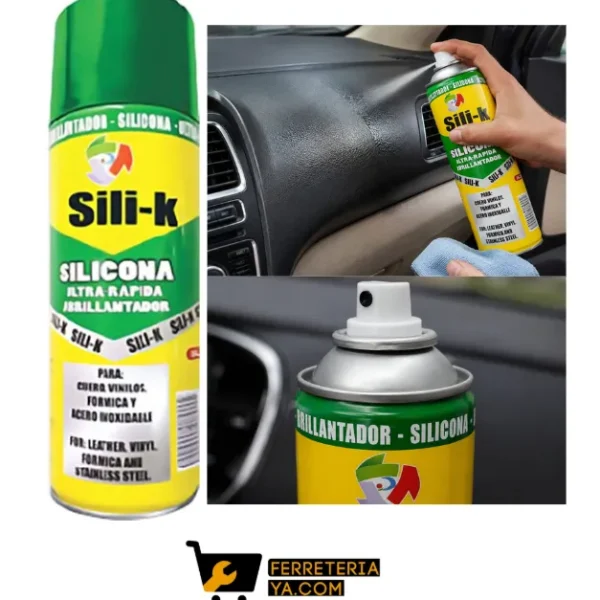Silicona Spray para Brillar Olor Limon 450ml