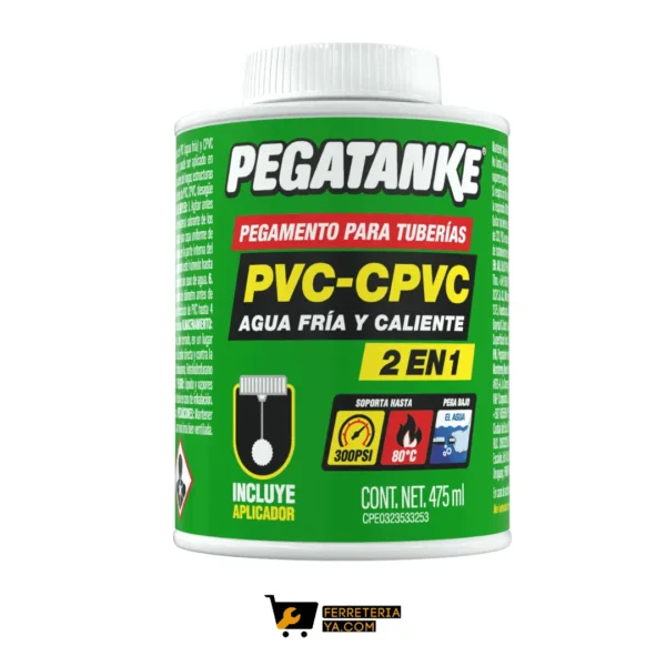 Soldadura PVC CPVC Pegatanke 475ml