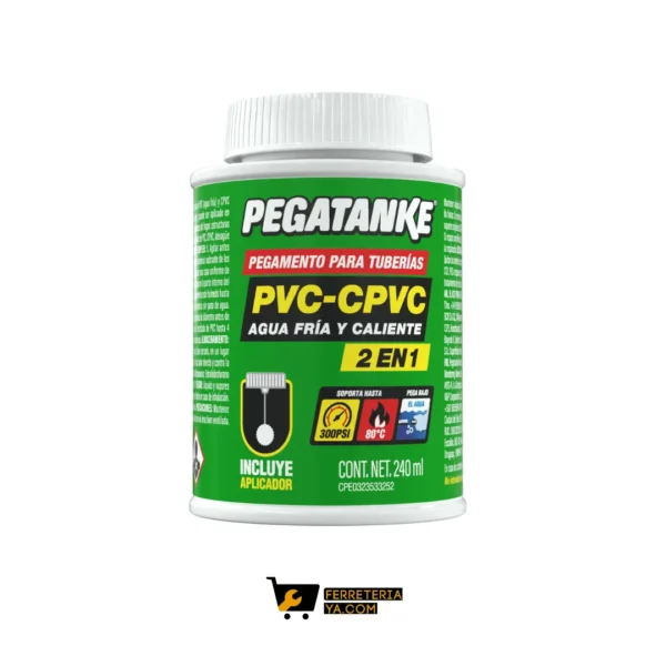 Soldadura PVC CPVC Pegatanke 240ml