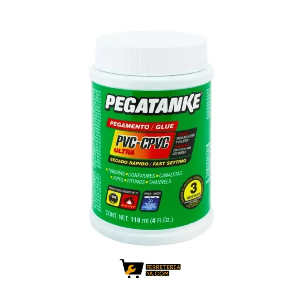 Soldadura PVC CPVC Pegatanke 118ml